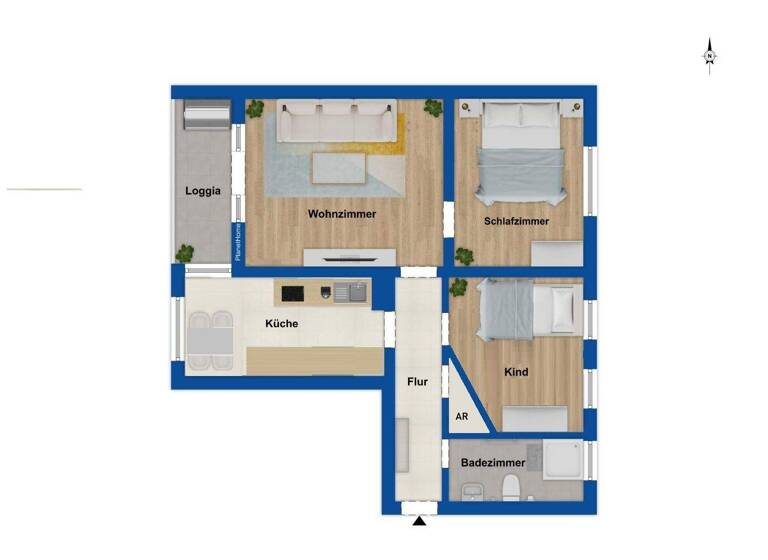 Wohnung zum Kauf 525.000 € 3 Zimmer 67,8 m² 6. Geschoss Bogenhausen München 81677