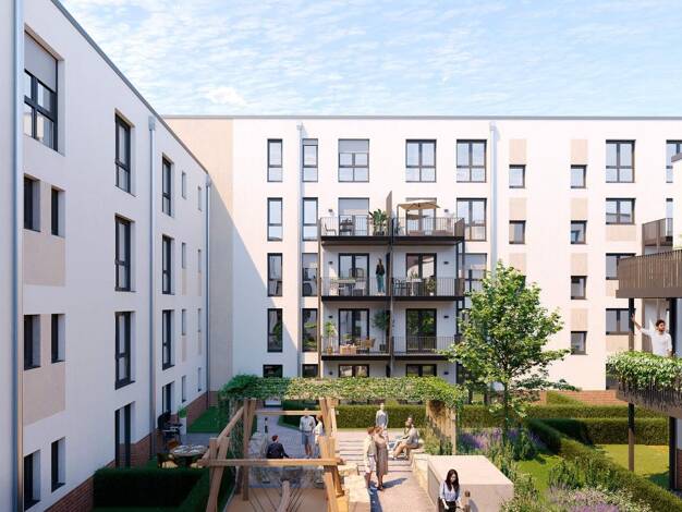 Wohnung zum Kauf - Neubau provisionsfrei 349.900 € 2 Zimmer 54 m² 2. Geschoss Lilli-Marx-Str. 36 Benrath Düsseldorf 40597