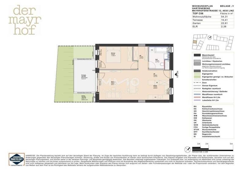 Wohnung zum Kauf - Erstbezug provisionsfrei 214.110 € 2 Zimmer 54,3 m² Ufer Linz 4030