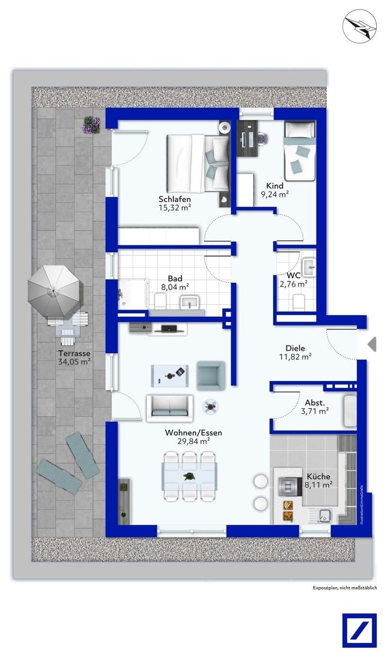 Penthouse zum Kauf provisionsfrei nur mit Wohnberechtigungsschein 428.046 € 3 Zimmer 96,2 m²<br/>Wohnfläche 2.<br/>Geschoss Welschbillig Welschbillig 54298