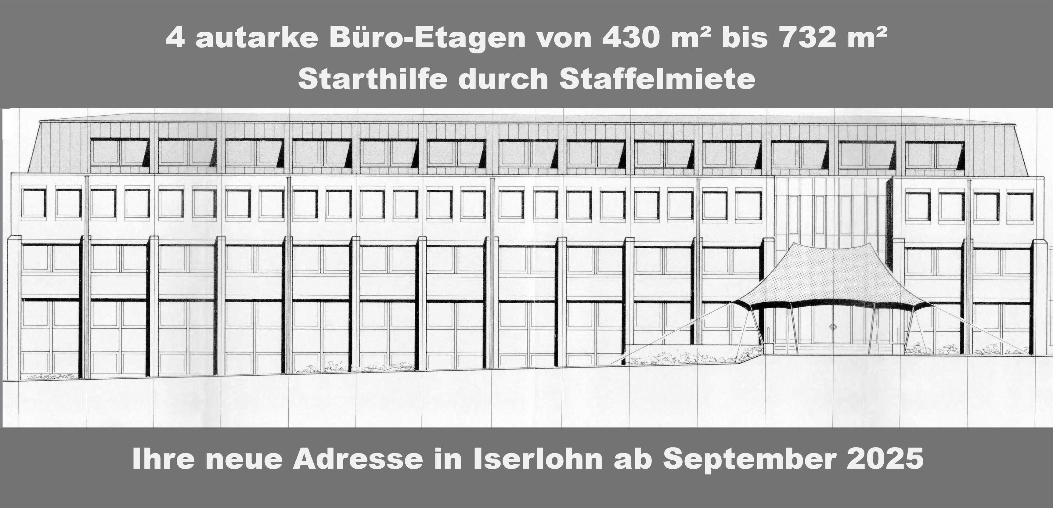 Bürokomplex zur Miete von 434 m² bis 732 m²<br/>Teilbarkeit Nordfeld  /  Dümpelacker Iserlohn 58642