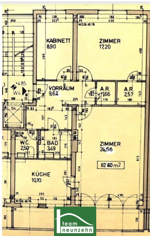 Wohnung zum Kauf 425.001 € 3 Zimmer 82,4 m²<br/>Wohnfläche 2.<br/>Geschoss Saikogasse 9 Wien 1220