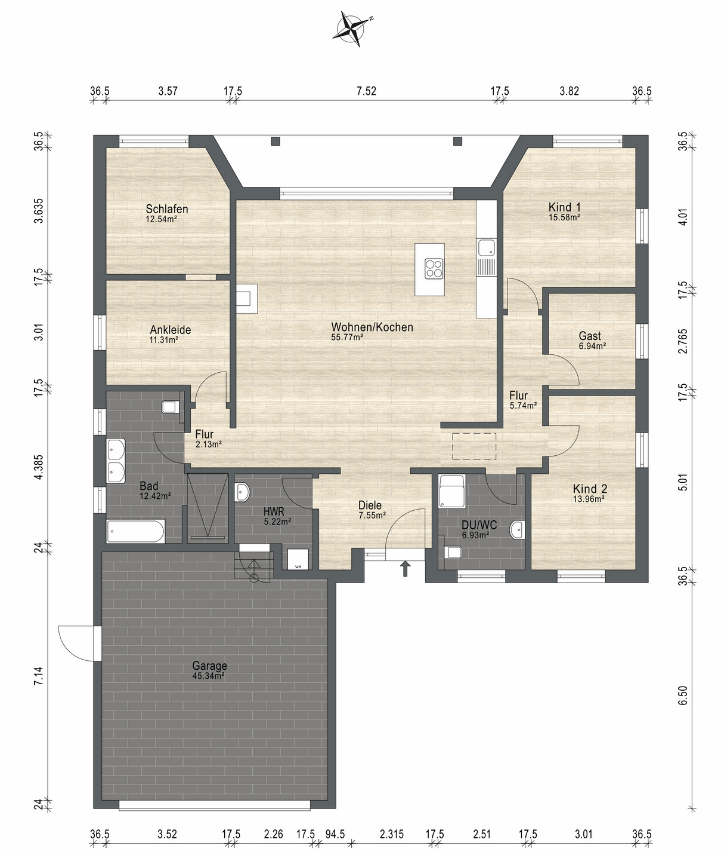 Bungalow zum Kauf 675.000 € 5 Zimmer 154 m²<br/>Wohnfläche 839 m²<br/>Grundstück 01.02.2025<br/>Verfügbarkeit Grimma Grimma 04668