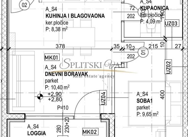 Studio zum Kauf 180.000 € 1 Zimmer 43 m² Split