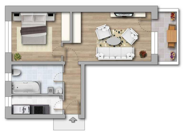 Wohnung zur Miete 290 € 2 Zimmer 50 m² 4. Geschoss Krummacherring 14 Bernburg Bernburg (Saale) 06406