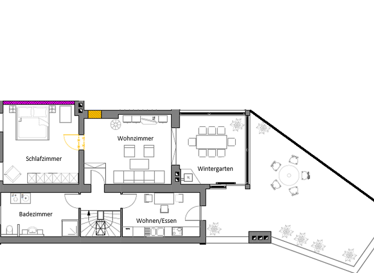 Wohnung zur Miete 749 € 2 Zimmer 107,2 m² frei ab sofort Passauer Straße 4 Indling Pocking 94060