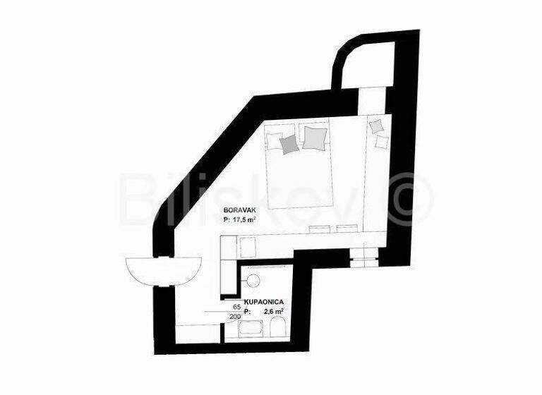 Studio zum Kauf 160.800 € 1 Zimmer 20 m² 2. Geschoss Bol