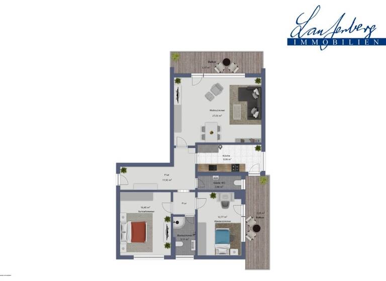 Wohnung zum Kauf 269.000 € 3 Zimmer 92 m²<br/>Wohnfläche 2.<br/>Geschoss Furth-Nord Neuss / Furth-Nord 41462