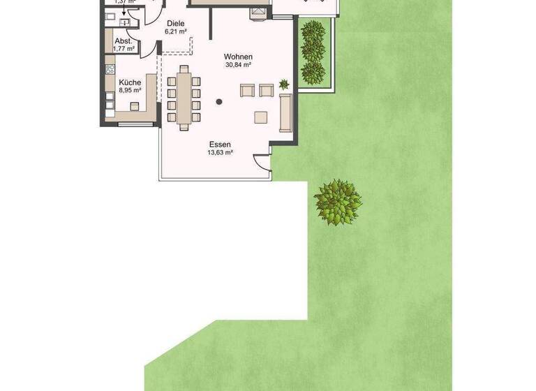 Wohnung zum Kauf 4,5 Zimmer 123 m² EG Bad Cannstatt Stuttgart 70374