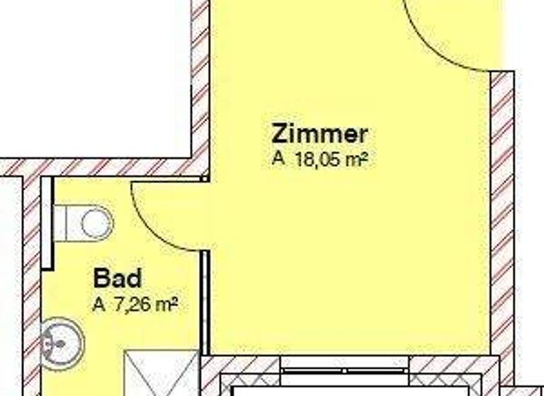Studio zur Miete 1 Zimmer 24,4 m² EG Am Neuen Ufer 40 Mühlhausen 99974