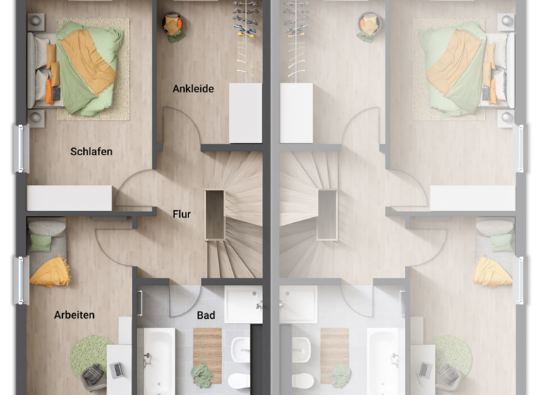 Doppelhaushälfte zum Kauf 534.772 € 5 Zimmer 140 m² 400 m² Grundstück Buch Berlin 13125