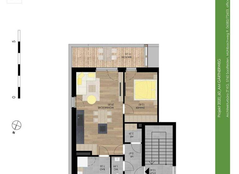 Wohnung zum Kauf - Erstbezug provisionsfrei 385.900 € 2 Zimmer 60 m² EG Gärtnerweg 6 Schörfling am Attersee 4861
