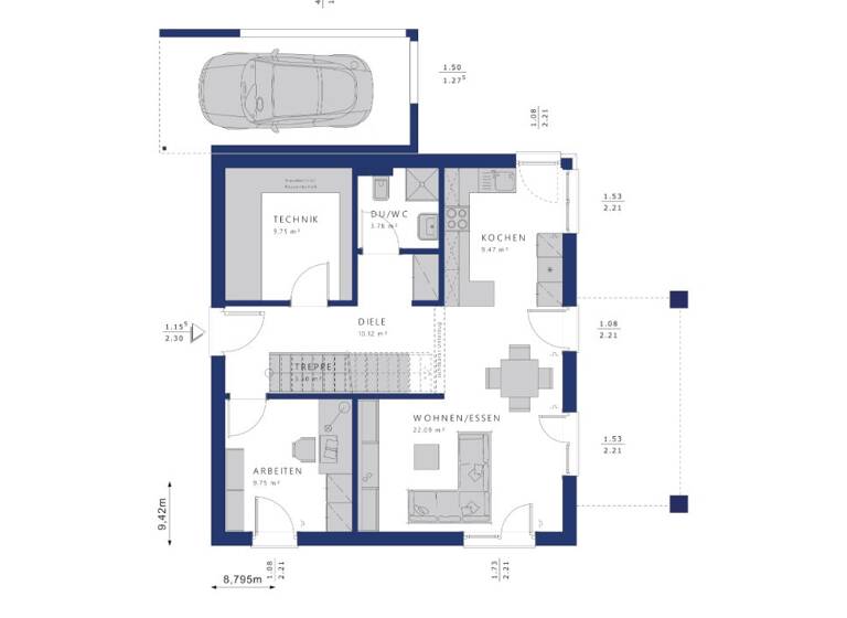 Einfamilienhaus zum Kauf 525.000 € 4 Zimmer 155 m²<br/>Wohnfläche 620 m²<br/>Grundstück Dottingen Ballrechten-Dottingen 79282