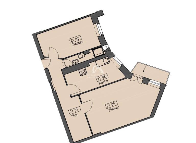 Wohnung zum Kauf provisionsfrei 329.000 € 2 Zimmer 61,6 m² EG Pettenkofer Str. 7 Friedrichshain Berlin 10247
