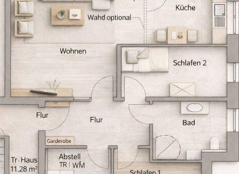 Wohnung zum Kauf provisionsfrei 339.000 € 3 Zimmer 83,4 m² EG Dinklage 49413