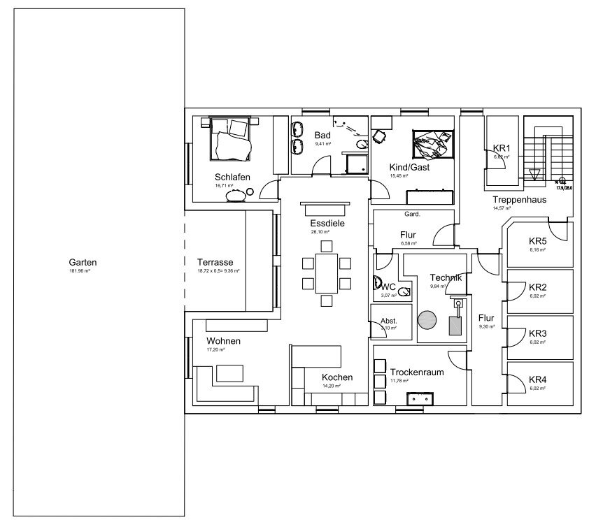 Wohnung zur Miete 1.399 € 3,5 Zimmer 123 m²<br/>Wohnfläche Julius-Leber-Straße Marktheidenfeld Marktheidenfeld 97828