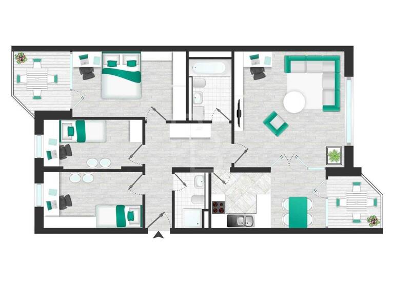 Wohnung zum Kauf 329.000 € 3,5 Zimmer 87,4 m² 2. Geschoss Zündorf Köln 51143