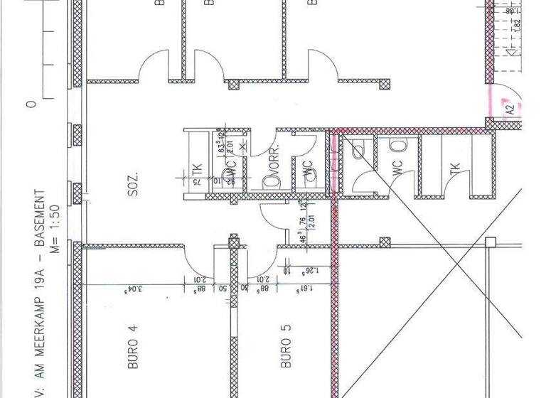 Bürofläche zur Miete provisionsfrei 1.800 € 6 Zimmer 135 m² Bürofläche Büderich Meerbusch 40667
