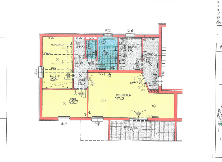 Wohnung zur Miete 823 € 3 Zimmer 77,7 m² 2. Geschoss Sonnenhöhe30-32 Raab 4760