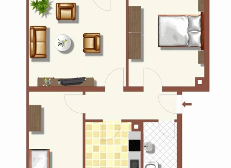 Wohnung zur Miete 522 € 2,5 Zimmer 56,5 m² 2. Geschoss frei ab 22.04.2026 Scheffelstr. 8 Mergelstetten Heidenheim 89522