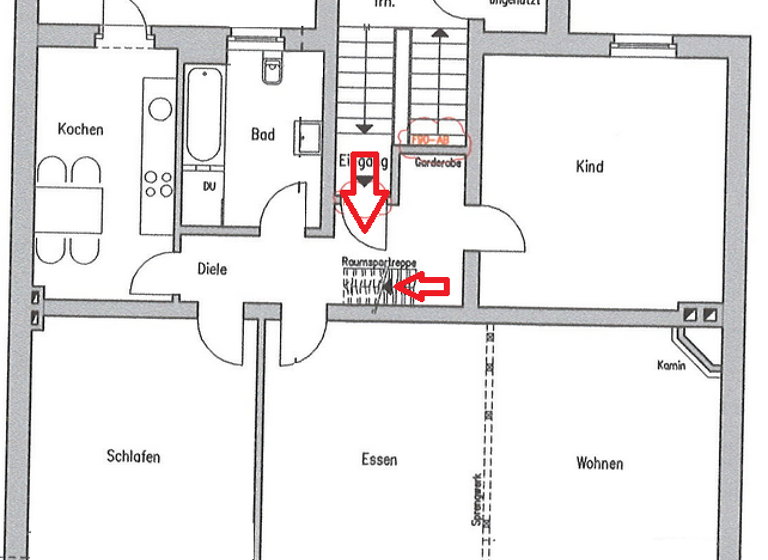 Wohnung zum Kauf 310.000 € 3 Zimmer 95 m² 3. Geschoss Urdenbacher Allee 66 Urdenbach Düsseldorf 40593