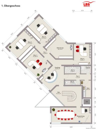 Büro-/Praxisfläche zur Miete 8 € 5 Zimmer Singen Singen 78224