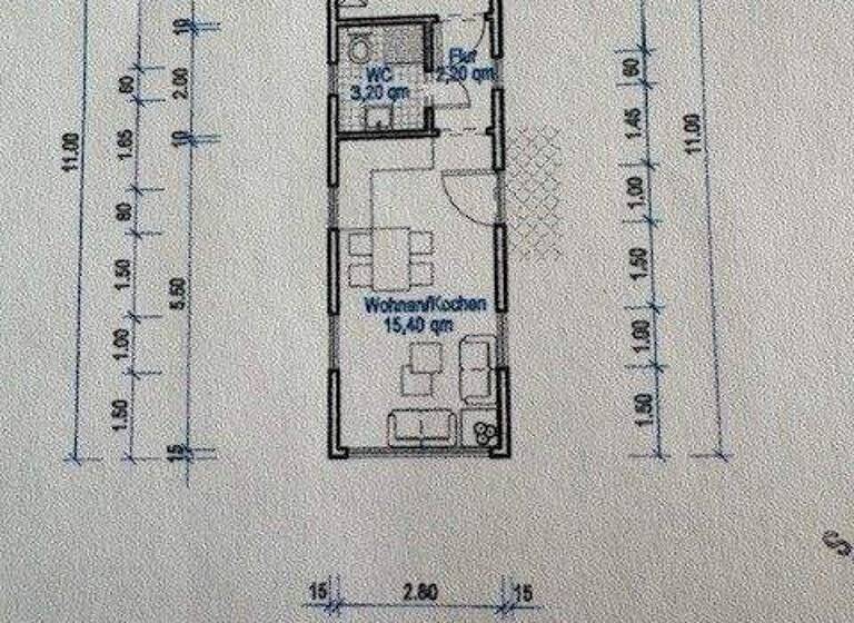 Chalet zum Kauf provisionsfrei 45.000 € 2 Zimmer 30 m² 289 m² Grundstück frei ab sofort Meisenweg Bippen 49626
