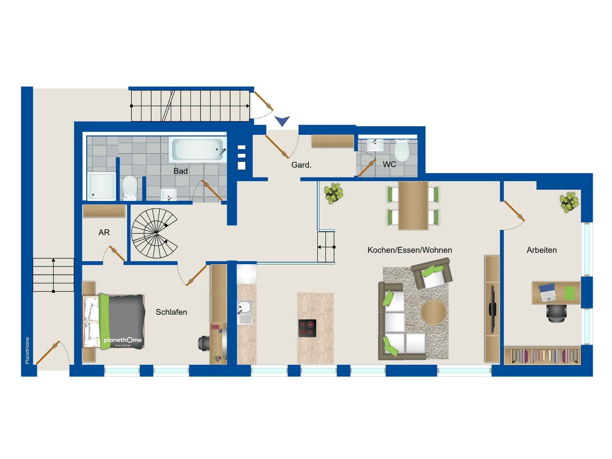 Wohnung zum Kauf 575.000 € 5 Zimmer 143 m²<br/>Wohnfläche Galgenhof Nürnberg 90443