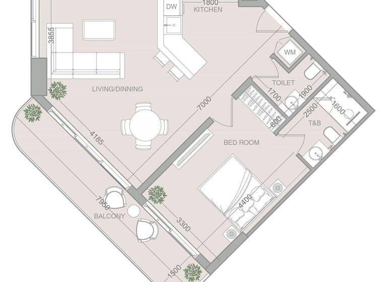 Wohnung zum Kauf provisionsfrei 296.546 € 2 Zimmer 77 m² Dubai 00000