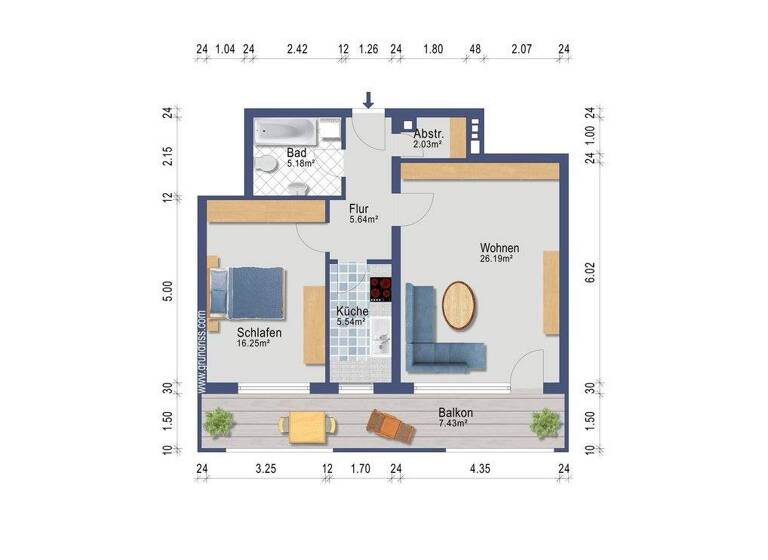 Studio zum Kauf 198.000 € 2 Zimmer 64 m² 3. Geschoss Speyer 67346