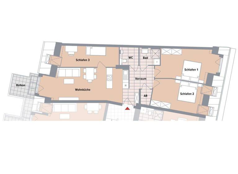 Wohnung zum Kauf - Erstbezug 598.900 € 4 Zimmer 95 m² 3. Geschoss Wien 1230