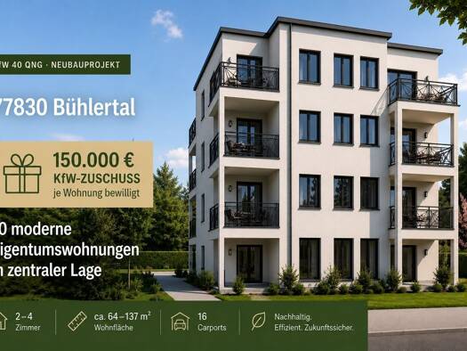 Mehrfamilienhaus zum Kauf - Erstbezug 989,7 m² Bühlertal 77830