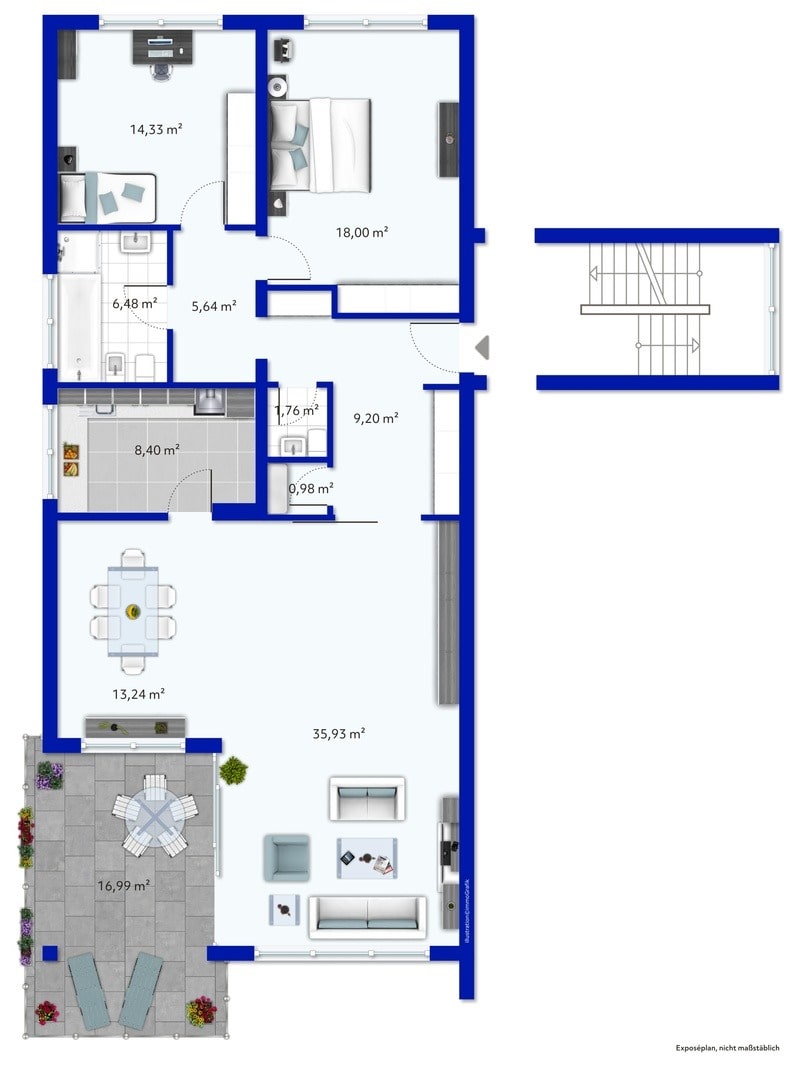 Wohnung zum Kauf 749.000 € 3 Zimmer 123 m²<br/>Wohnfläche ab sofort<br/>Verfügbarkeit Grunewald Berlin 14193