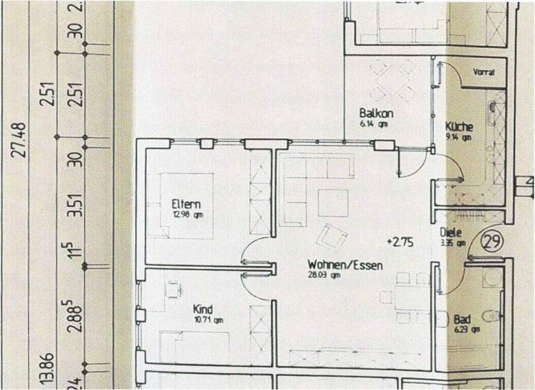 Wohnung zum Kauf 298.000 € 3 Zimmer 75,8 m² Lörrach 79539