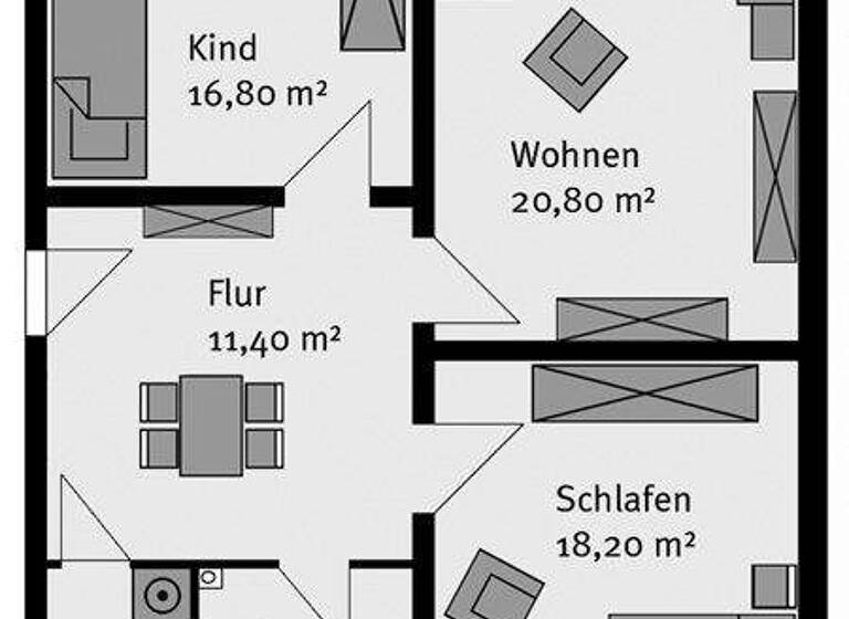 Wohnung zur Miete 715 € 3 Zimmer 79,8 m² 1. Geschoss Stollberger Straße 3 Thekla Leipzig 04349