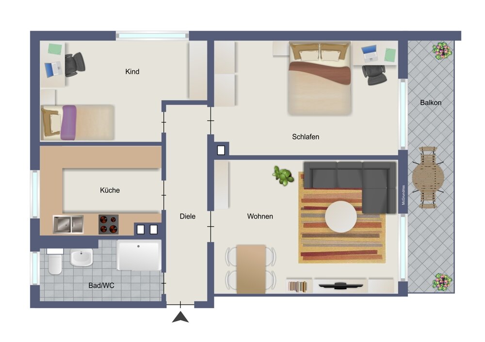 Wohnung zum Kauf 230.000 € 3 Zimmer 74 m²<br/>Wohnfläche Oos Baden-Baden 76532