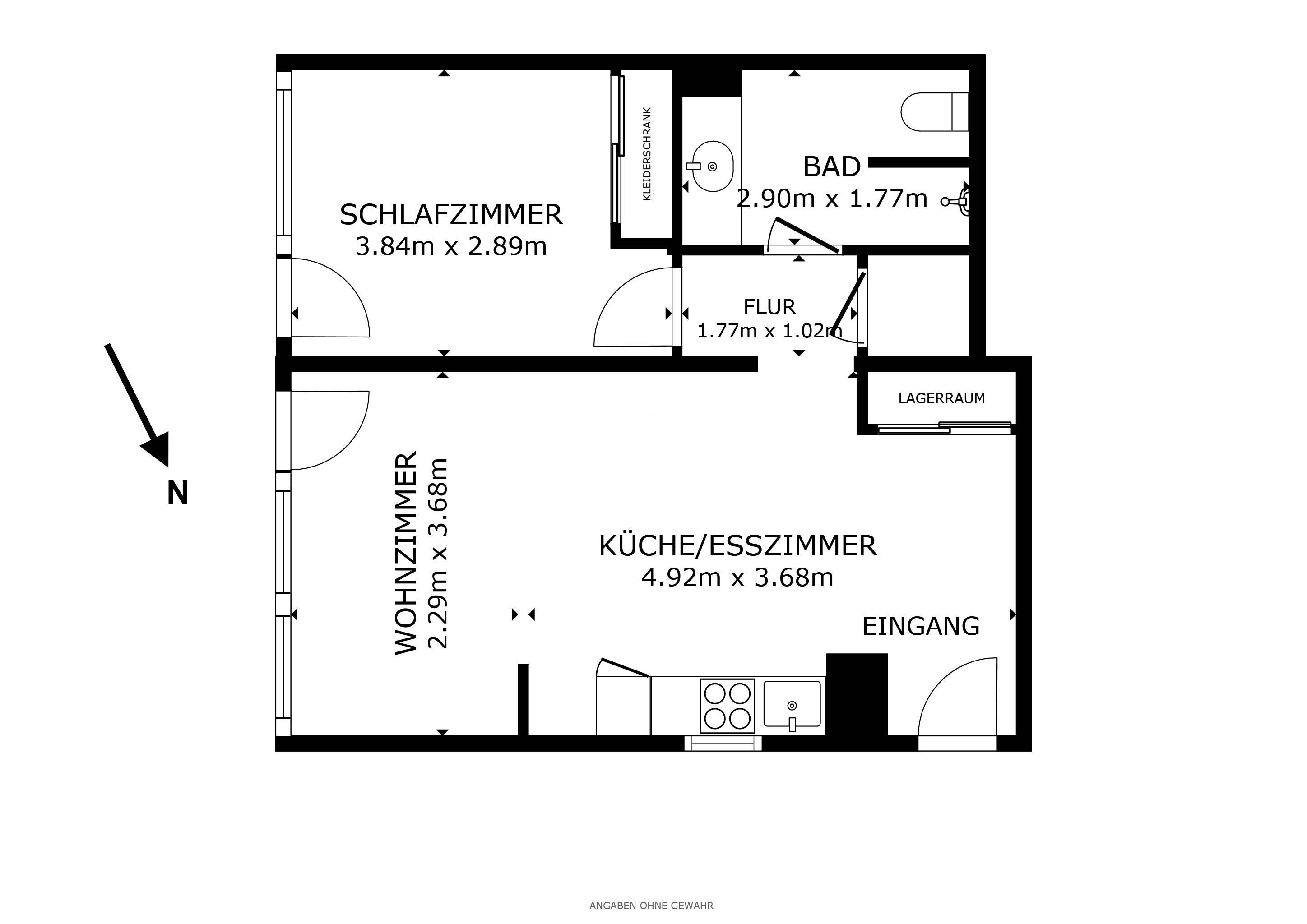 Wohnung zum Kauf 280.000 € 2 Zimmer 51 m²<br/>Wohnfläche Waren Waren Müritz 17192