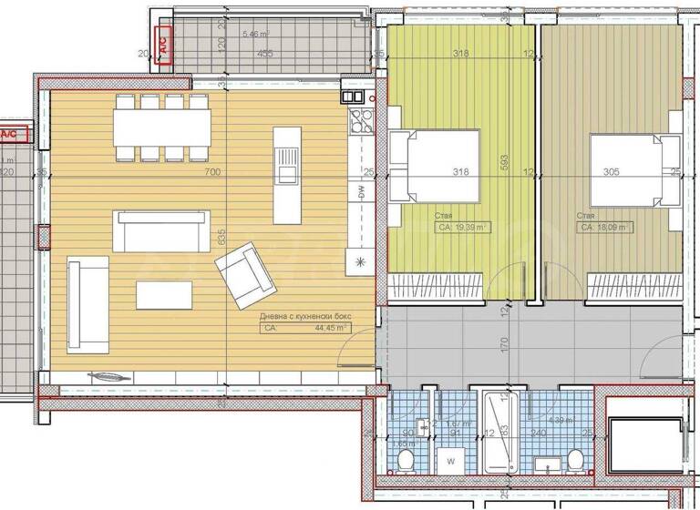 Studio zum Kauf 397.121 € 3 Zimmer 154 m² Sofia