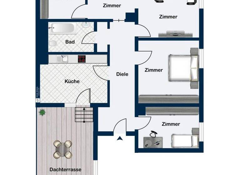 Wohnung zum Kauf 190.000 € 5 Zimmer 106 m² Homburg 66424