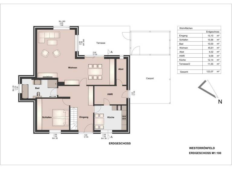 Einfamilienhaus zum Kauf 598.000 € 6 Zimmer 123 m² 736 m² Grundstück Westerrönfeld 24784