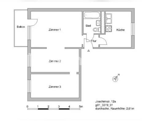Wohnung zur Miete nur mit Wohnberechtigungsschein Tauschwohnung 400 € 3 Zimmer 55 m² 2. Geschoss Mitte Berlin 10119
