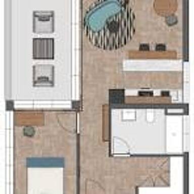 Wohnung zur Miete 630 € 2 Zimmer 55 m² Deckenpfronn 75392