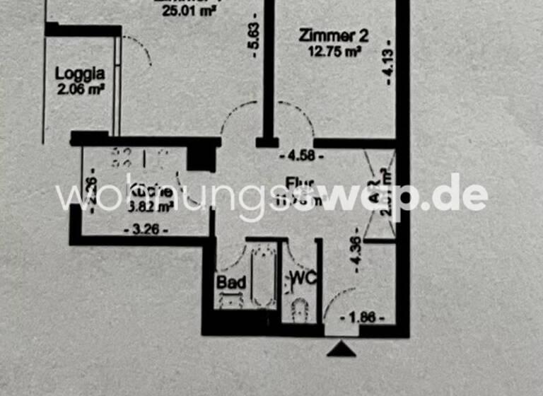 Studio zur Miete Tauschwohnung 400 € 2 Zimmer 65 m² 8. Geschoss Rudow Berlin 12357