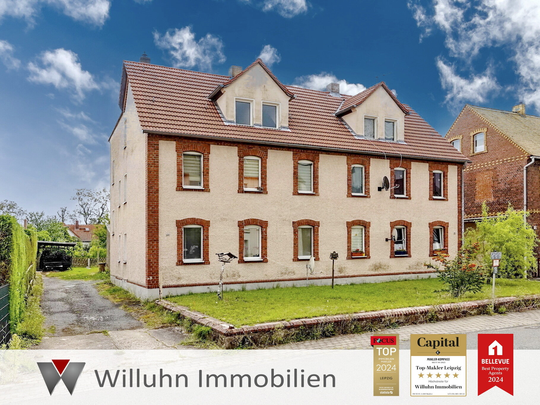 Mehrfamilienhaus zum Kauf 159.000 € 15 Zimmer 268,8 m²<br/>Wohnfläche 448 m²<br/>Grundstück Trebsen Trebsen/Mulde OT Neichen 04687