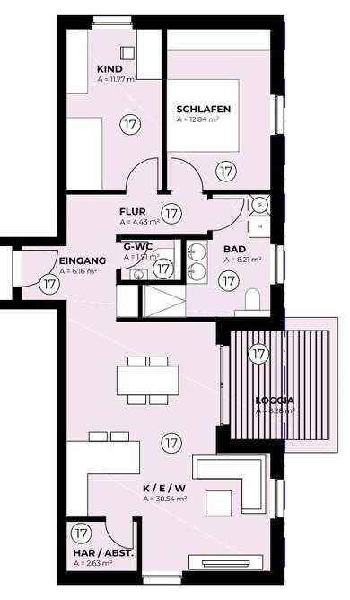 Wohnung zum Kauf provisionsfrei 369.600 € 3 Zimmer 80 m² 2. Geschoss Arnold-Janssen-Straße 29 Wengerohr Wittlich 54516