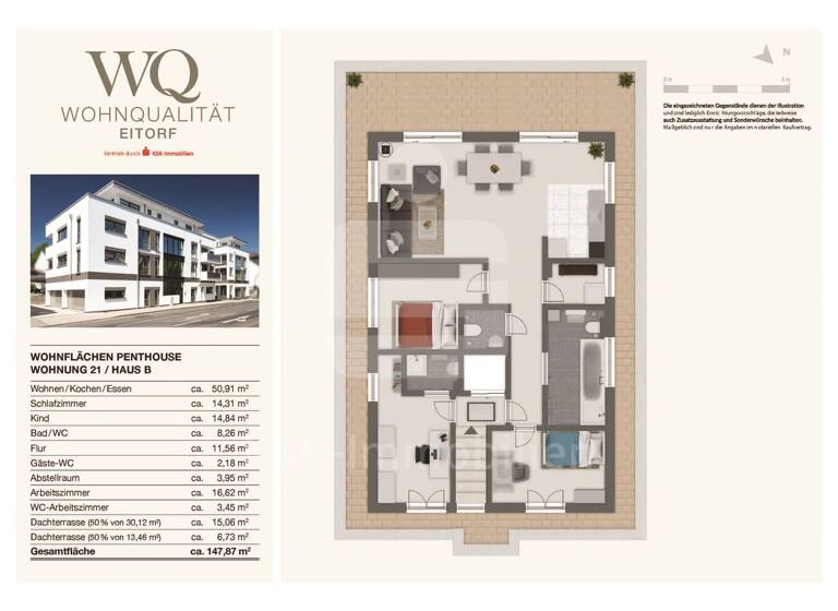 Penthouse zum Kauf 667.000 € 4 Zimmer 147,9 m² Eitorf 53783