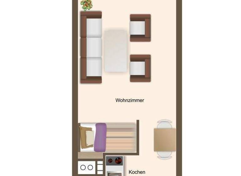 Studio zum Kauf 77.900 € 1 Zimmer 27 m² Lohmar 53797