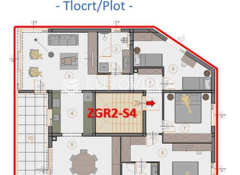 Wohnung zum Kauf 396.500 € 3 Zimmer 133 m² 2. Geschoss Veli vrh Veli Vrh - Industrijska zona