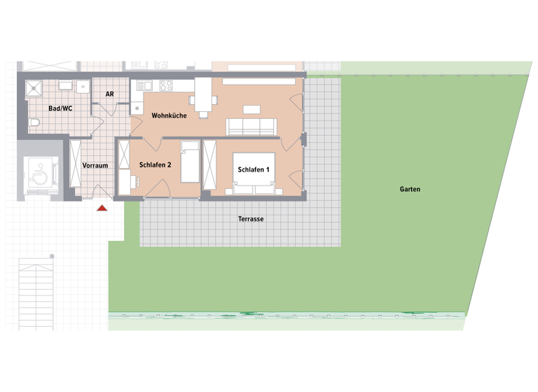 Wohnung zum Kauf - Erstbezug 309.800 € 3 Zimmer 63,4 m² EG Puntigam Graz,17.Bez.:Puntigam 8055