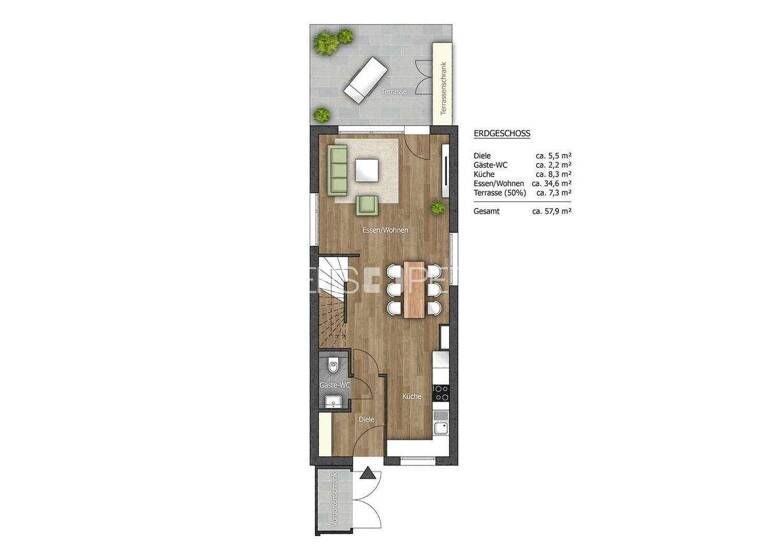 Maisonette zur Miete - Erstbezug 1.990 € 5 Zimmer 145 m² Dinkelstieg 1b Geesthacht 21502